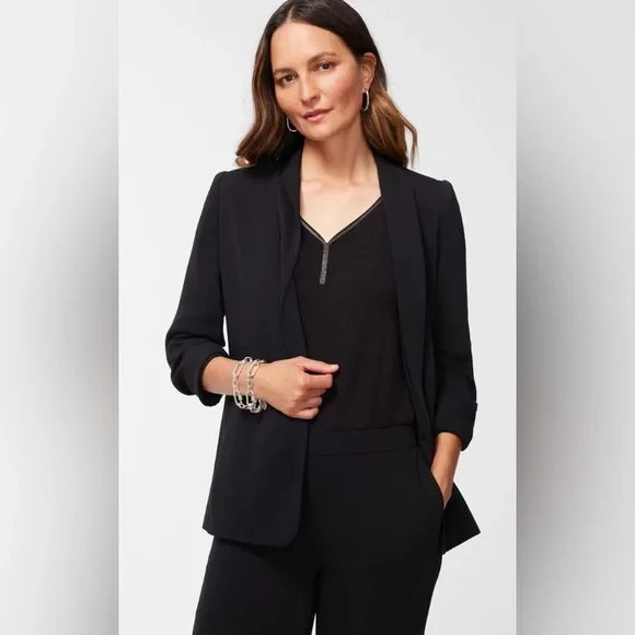 Chico's NWT Ruched Sleeve Jacket - Picture 1 of 7